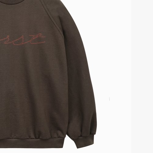 E CREW NECK [BROWN]