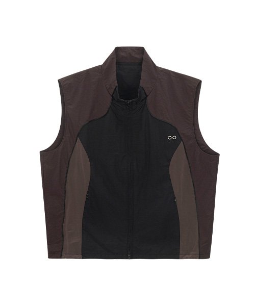TCM line vest (burgundy)