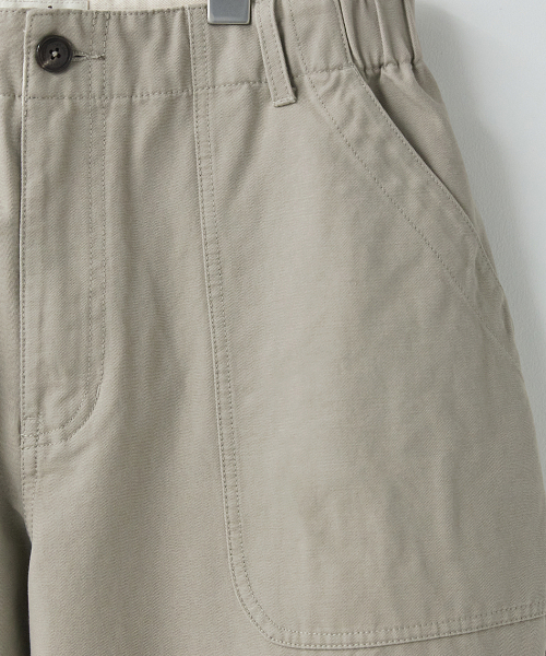 Elastic Fatigue Pants Oatmeal
