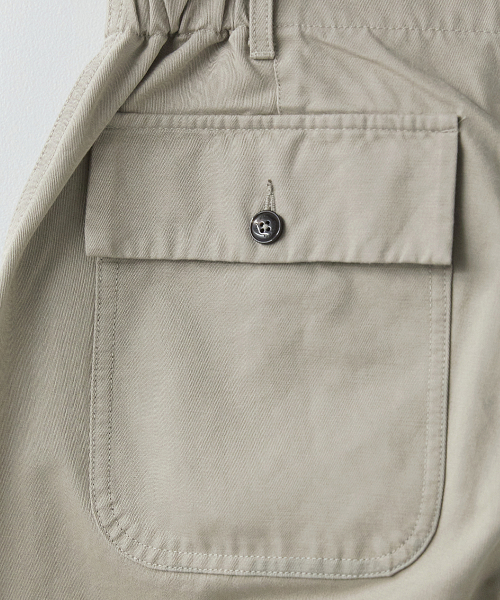 Elastic Fatigue Pants Oatmeal