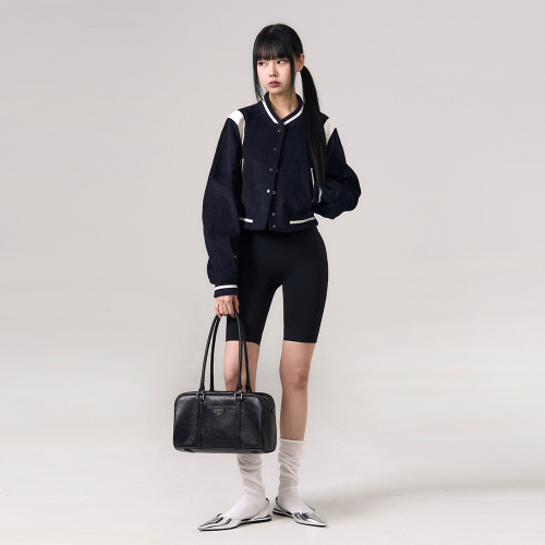 Вельветовый бомбер Varsity Teddy [NAVY]