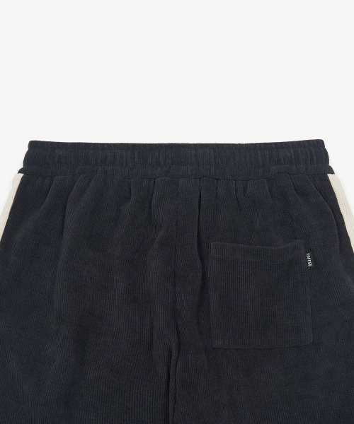 Double side line track vertical pants (DARK NAVY)