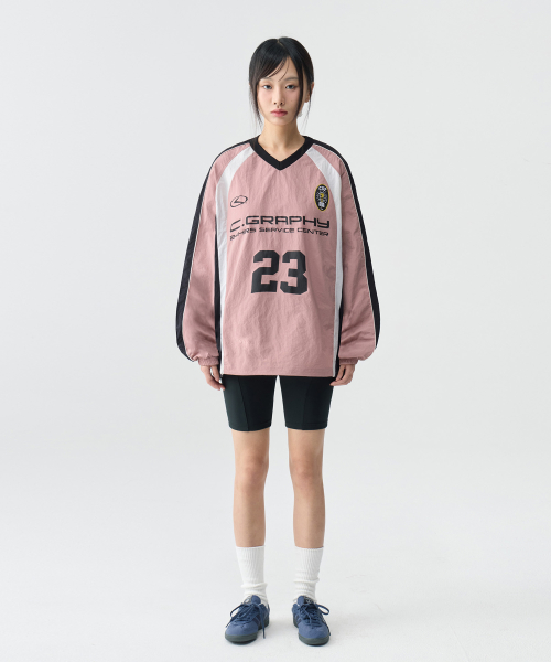 [SET] Спортивный костюм из нейлона с круглой горловиной - Indy Pink