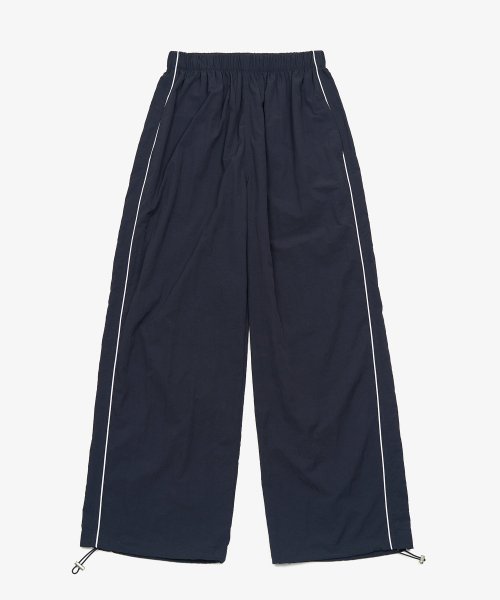 MUSINSA | TOFFEE Piping Line Track String Pants (NAVY)