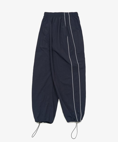 MUSINSA | TOFFEE Piping Line Track String Pants (NAVY)