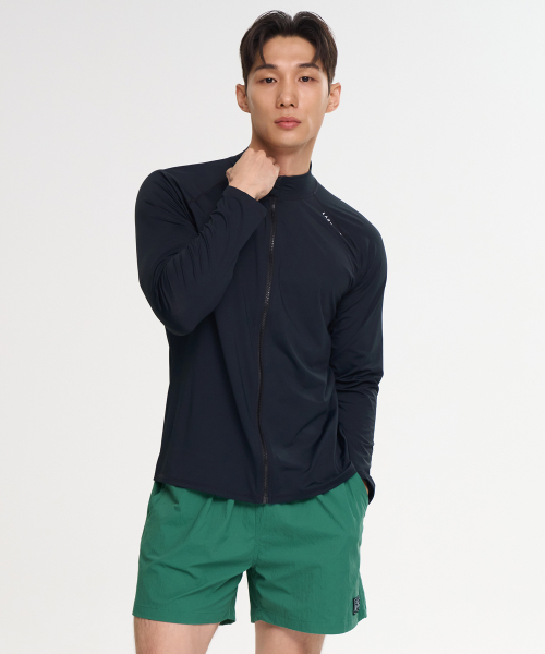 Мужской комплект: рашгард на молнии loose fit + шорты (4 COLORS)