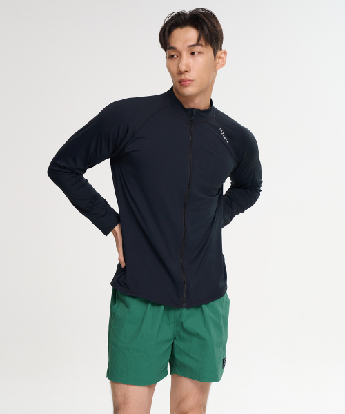 Мужской комплект: рашгард на молнии loose fit + шорты (4 COLORS)