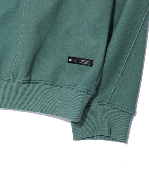 WORMHOLE LOGO DIVIDED SWEATSHIRTS GREEN