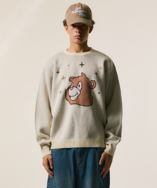 BEAR KNIT SWEATER cream