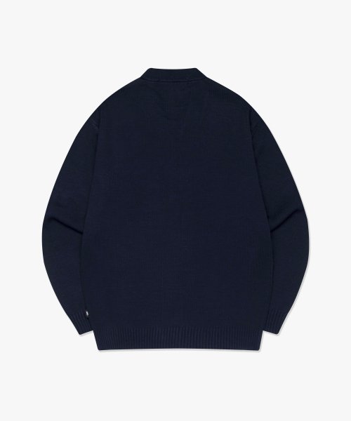 MUSINSA | LMC OG KNIT CARDIGAN navy