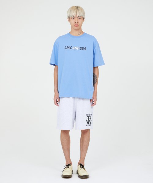 MUSINSA | LMC LMC X WIND AND SEA COMBO TEE ash blue