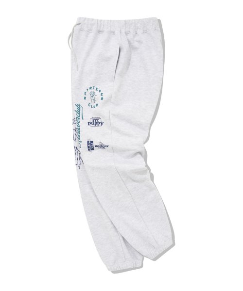 MULTI LOGO PANTS [MELANGE GRAY]