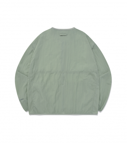 [ONEMILE WEAR] COMFORT PACKABLE NO COLLAR JACKET PALE MINT