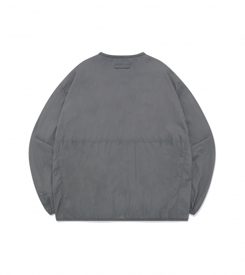 ONEMILE WEAR комфортный жакет без воротника Comfort Grey