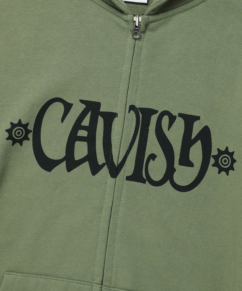PIPING ZIP UP HOODIE GREEN(CV2DFUM480A)