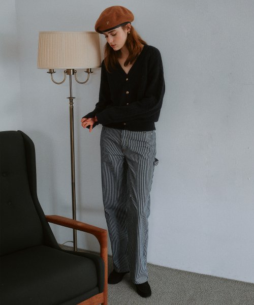 CARPENTER DENIM PANTS STRIPE
