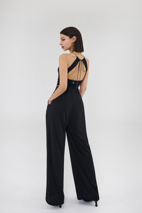 Cool Wide Fit Banding Slacks Pants