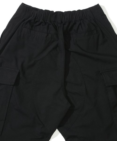 M-LABEL LOOSE-FIT RIBSTOP POCKET PANTS чёрный