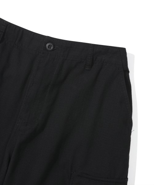 M-LABEL LOOSE-FIT RIBSTOP POCKET PANTS чёрный