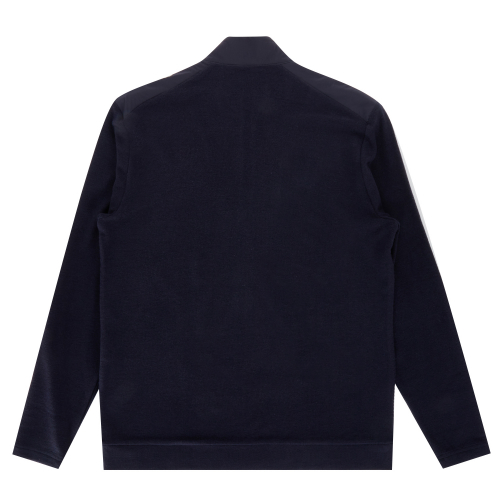 Мужской лонгслив на молнии Navy (SFC140849)