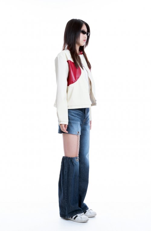 COLORED BIKER JACKET