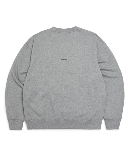 NAVY SHMOO GRAPHIC SWEATSHIRT - M/GREY