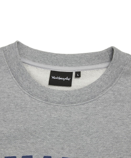 NAVY SHMOO GRAPHIC SWEATSHIRT - M/GREY