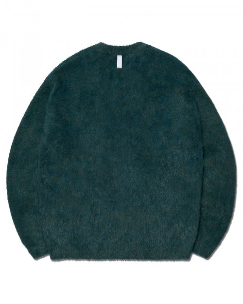 MUSINSA | NOMANUAL CROPPED HAIRY KNIT - FOREST