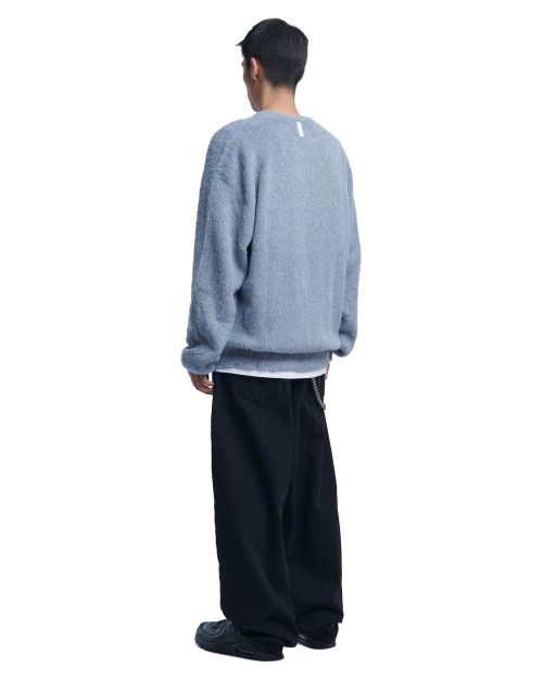 CROPPED HAIRY KNIT - MARINA