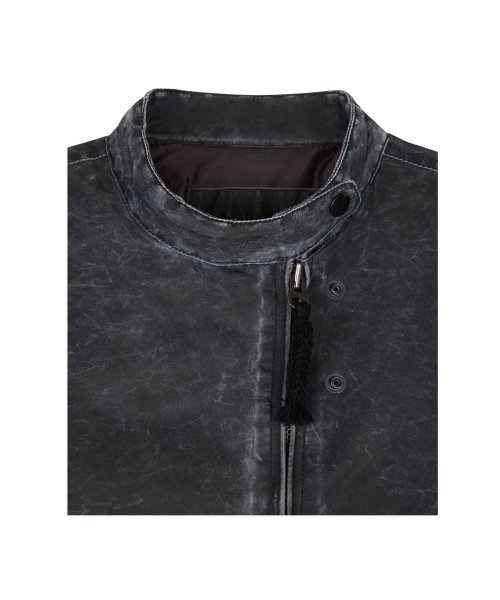 WASHED CROP BOMBER (BLACK)