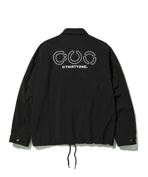 DTO Logo-Print Coach Jacket_Black