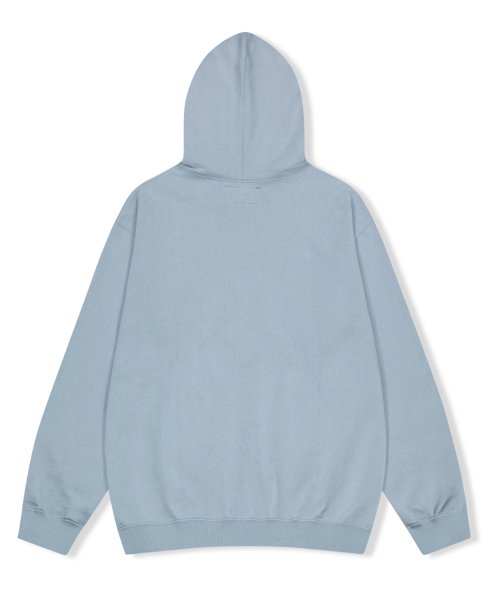 MUSINSA | YESEYESEE Arch Logo Hoodie Cool Gray