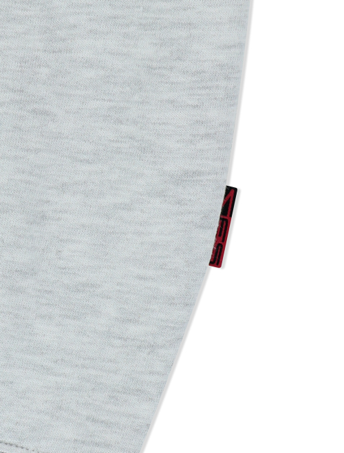Y.E.S Snail Logo Zip-up Hoodie Light Grey