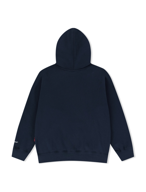 Y.E.S Snail Logo Zip-up Hoodie Navy