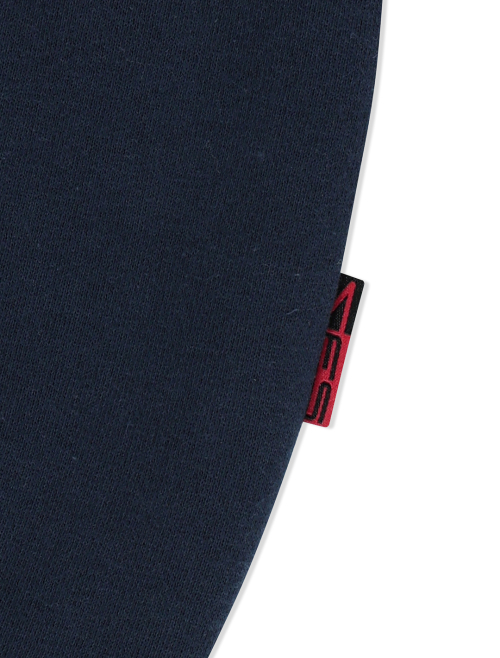 Y.E.S Snail Logo Zip-up Hoodie Navy