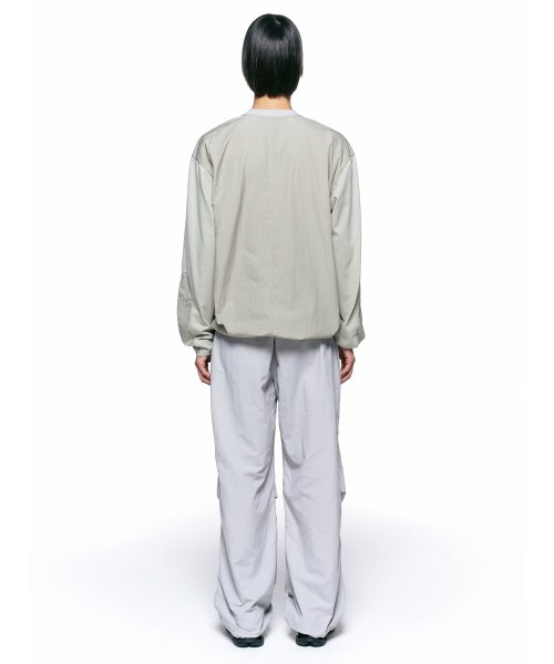 Нейлоновые брюки-парашюты LIGHT GREY