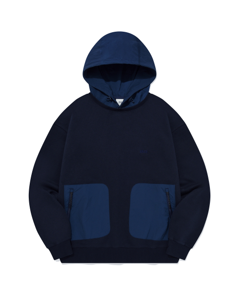ONEMILE WEAR спортивное худи с текстурным миксом Navy