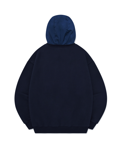ONEMILE WEAR спортивное худи с текстурным миксом Navy