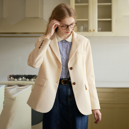 SR_Araya classic lapel slit jacket