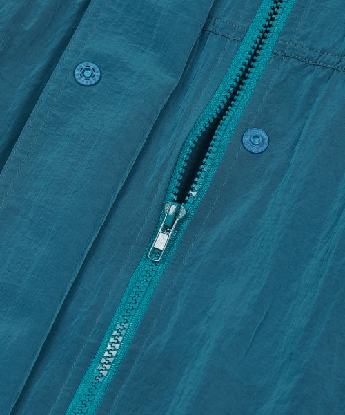 MUSINSA | TYPESERVICE Shirring Light Windbreaker [Emerald Blue]