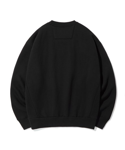 Radio Wave Graphic Crewneck Sweatshirt_Black