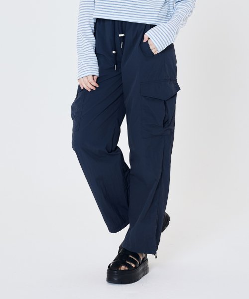 Нейлоновые карго на завязках (Navy)
