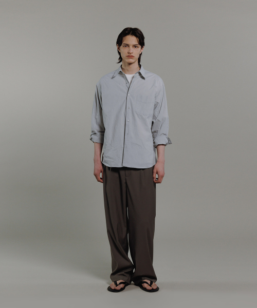 Брюки со складками Made_KHAKI BROWN