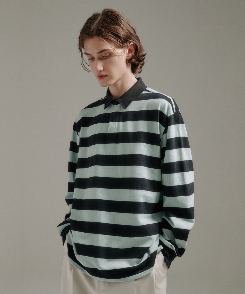 Рубашка регби MINT / BLACK