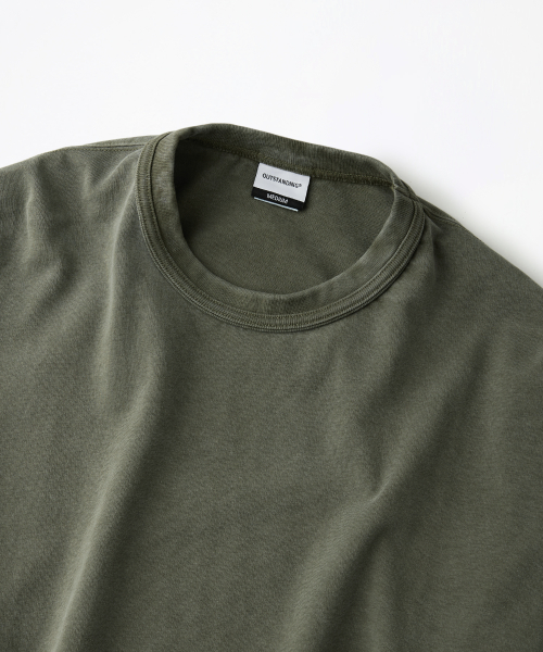 VINTAGE WASHING LONG SLEEVE TEE_VINTAGE OLIVE