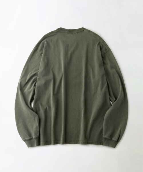 VINTAGE WASHING LONG SLEEVE TEE_VINTAGE OLIVE