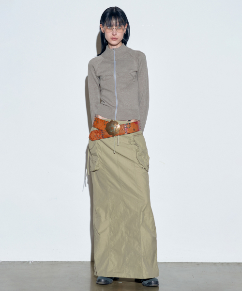 스컬프터(SCULPTOR) Parachute Cargo Maxi Skirt Desert - 사이즈