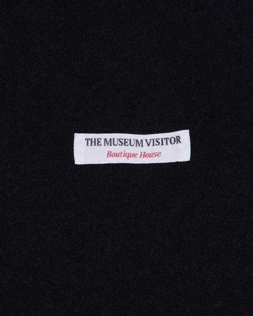 FLOWER PICTURE PRINTED KNIT ZIP UP (BLACK)