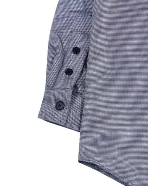 CUBIC LOGO STITCHED PADDED SHIRTS (BLACK)