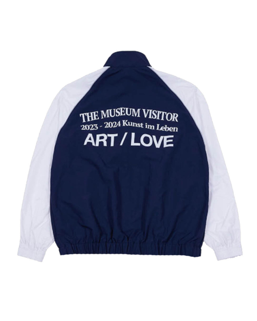 REFLECTIVE LINE RAGLAN WINDBREAKER (NAVY)